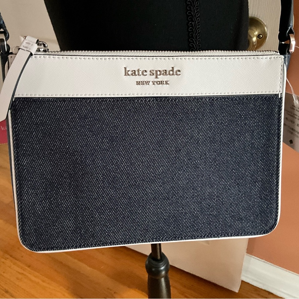 Kate Spade Denim Colorblock Crossbody Purse - Picture 3 of 5